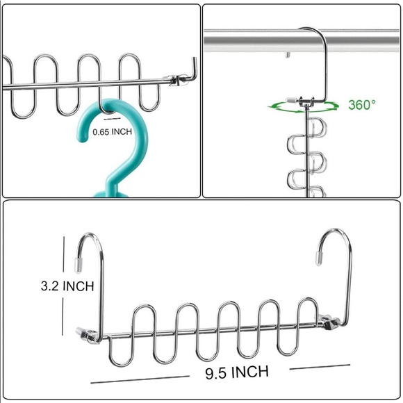 Meetu Space Saving Hangers (2 Boxes=Pack of 40 all together) - Picture 6 of 7